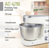 ADLER PLANETARY FOOD PROCESSOR ROBOT 1000W AD4216