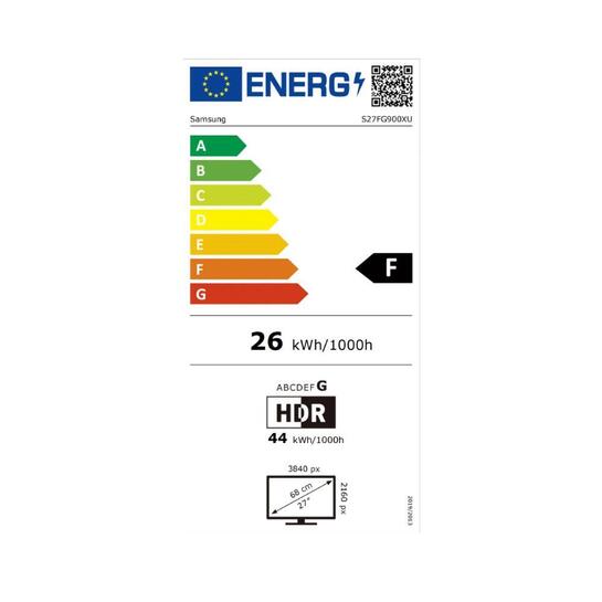 SAMSUNG LS27FG900XUXEN Odyssey 3D G90XF Gaming Monitor 27" with speakers (SAMLS27FG900XUXEN)