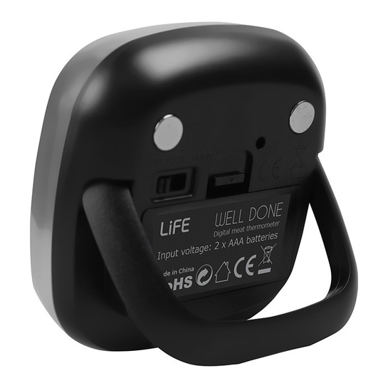 LIFE WELL DONE 2 σε 1 ψηφιακό θερμόμετρο κρέατος & χρονόμετρο κουζίνας με έγχρωμη οθόνη αφής.