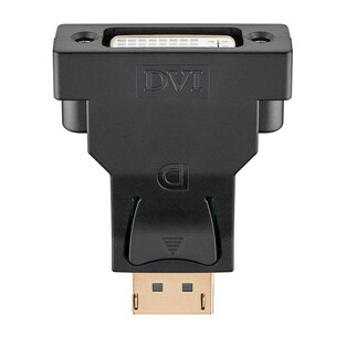 GOOBAY adapter DisplayPort to DVI-D 1.1 51720, gold-plated, black