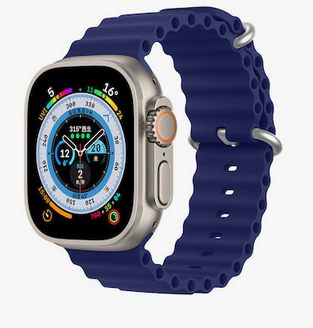 Λουράκι Σιλικόνης Dux Ducis OceanWave Bracelet Apple Watch (42/ 44/ 45/ 49mm) Σκούρο Μπλε