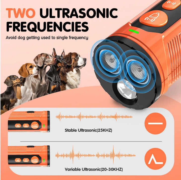 POWERTECH συσκευή υπέρηχων εκπαίδευσης σκύλου PT-1394, εμβέλεια 5-7m