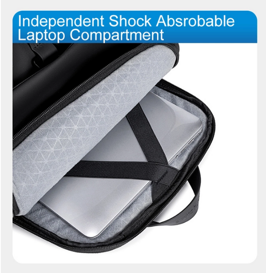 ARCTIC HUNTER τσάντα πλάτης B00558 με θήκη laptop 15.6", 24L, USB, μαύρη