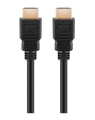 GOOBAY HDMI cable with Ethernet 69123, 4K 3D, 10.2Gbit/s, 7.5m, black