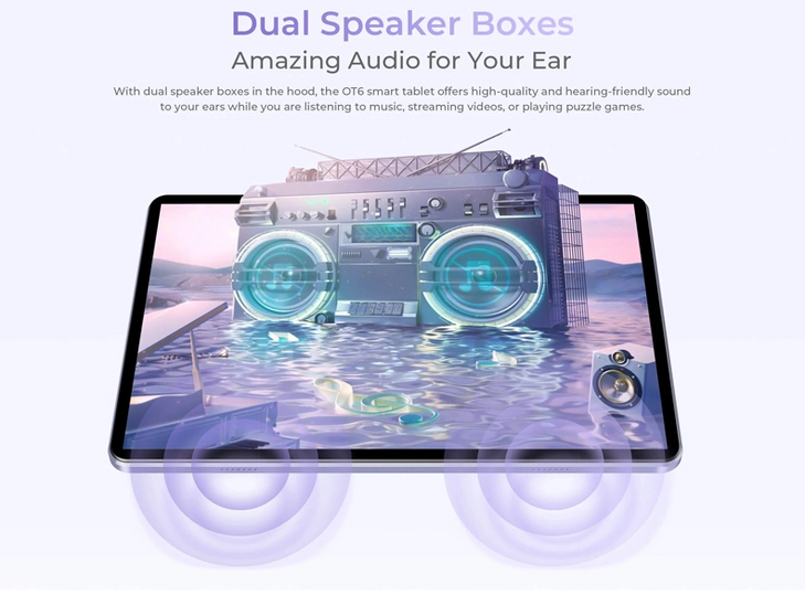 OUKITEL tablet OT6, 10.1" FHD+, 4/64GB, 8000mAh, Android 13, γκρι