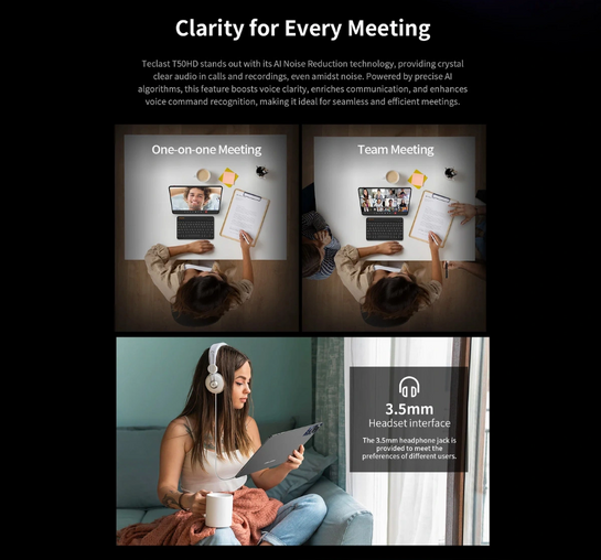 TECLAST tablet T50HD, 11" HD, 6/256GB, Android 14, 4G, 8000mAh, γκρι