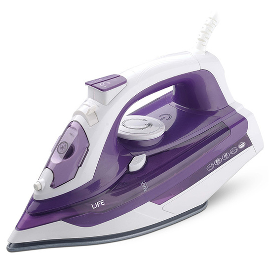 LIFE Silky Purple Ατμοσίδερο με πλάκα κεραμικής επίστρωσης, 2400W.