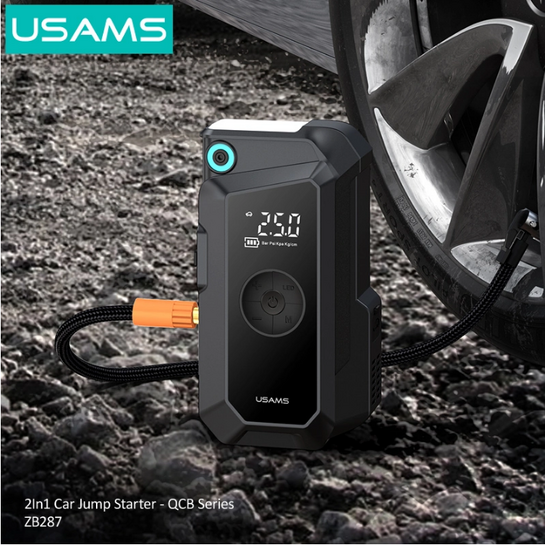 USAMS εκκινητής μπαταρίας & συμπιεστής αέρος ZB287, 12V/1000A, 150PSI, 8000mAh