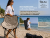 BRUNO καρέκλα παραλίας-κάμπινγκ SOL-Bay BRN-0295, αναδιπλούμενη, 61x53x65cm