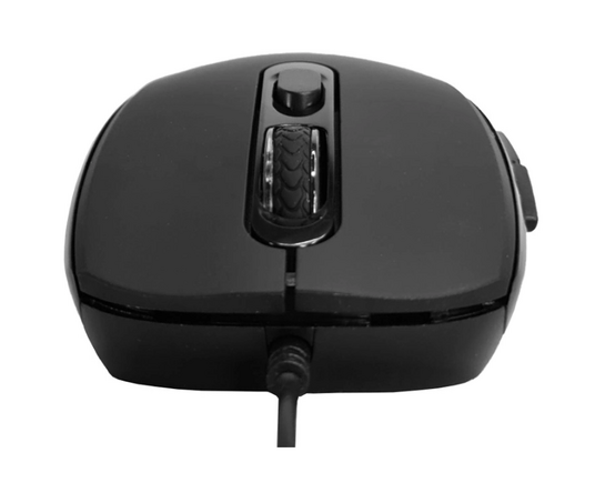 POWERTECH ενσύρματο ποντίκι PT-1290, οπτικό, έως 1600DPI, μαύρο