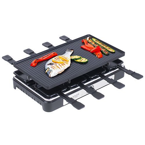 ADLER ELECTRIC GRILL - RACLETTE 1400W BLACK AD6616
