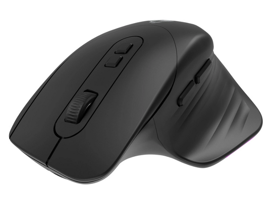 POWERTECH ασύρματο gaming ποντίκι PT-1253, 2.4GHz & Bluetooth, 2000DPI, 650mAh, RGB, μαύρο