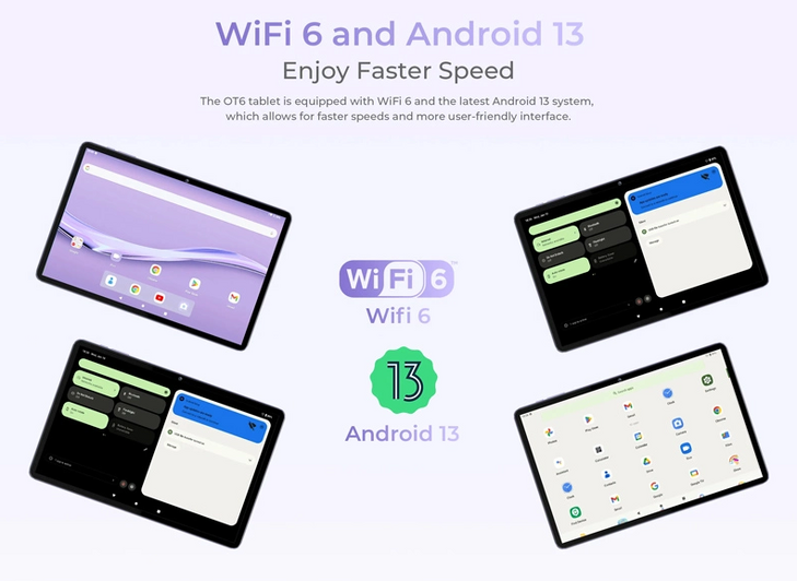 OUKITEL tablet OT6, 10.1" FHD+, 4/64GB, 8000mAh, Android 13, πράσινο