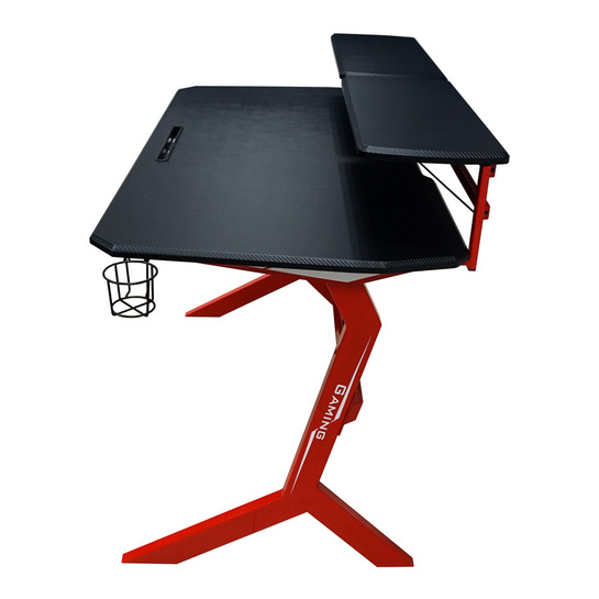 LC-POWER GAMING DESK WITH EXTRA SHELVES BLACK/RED LC-GD-1R