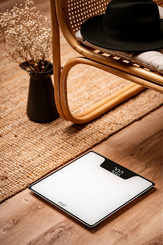 ADLER BATHROOM SCALE WITH LED DISPLAY WHITE AD8174W