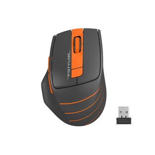 WIRELESS MOUSE A4Tech FG30 2000 DPI, BLACK/ORANGE