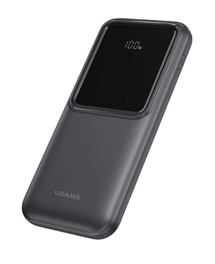 USAMS power bank US-CD194 with cables, 5x outputs, 10000mAh, 10W, black