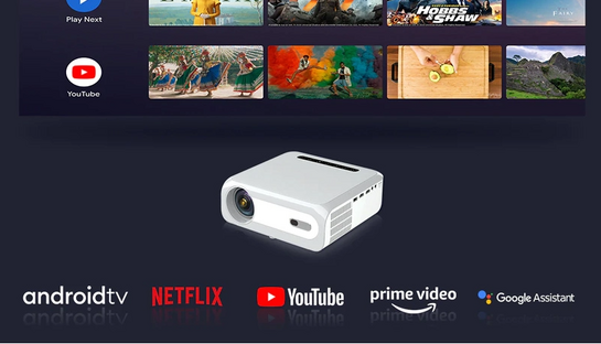 MECOOL smart βιντεοπροβολέας KP1 με TV Stick, 1080p, 700 ANSI, λευκός