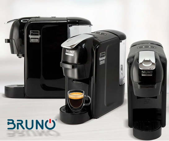 BRUNO καφετιέρα espresso 3 σε 1 BRN-0124, 1450W, 19 bar, μαύρη