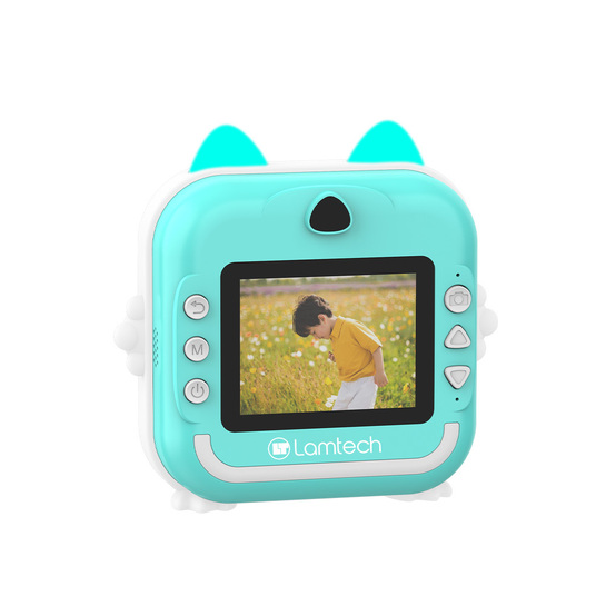 LAMTECH BLUETOOTH KID INSTANT CAMERA WHITE/GREEN LAM114284