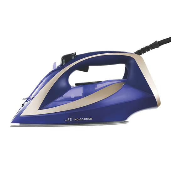LIFE INDIGO GOLD Ατμοσίδερο με πλάκα κεραμικής επίστρωσης, 3000W.