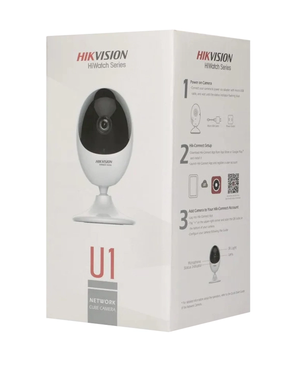 HIKVISION HIWATCH smart camera U1, Wi-Fi, IR, 2MP Full HD, 2.0 mm