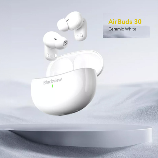 BLACKVIEW BT5.4 ENC EARBUDS WITH AI TRANSLATE FUNCTION WHITE AIRBUDS30-W