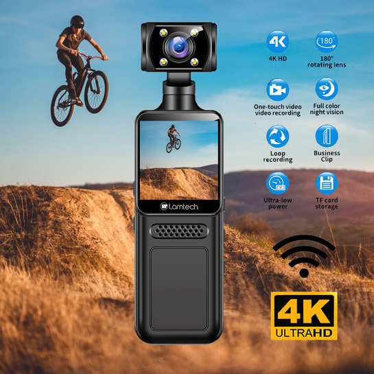 LAMTECH 4K 180ο ACTION CAMERA WITH WIFI LAM980305