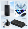 USAMS power bank US-CD205, 2x USB θύρες εξόδου, 10000mAh, 10W, μαύρο