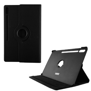 VOLTE-TEL ΘΗΚΗ SAMSUNG TAB S9 FE +/ S9 +/ S10 + 12.4" LEATHER BOOK ROTATING STAND BLACK