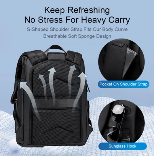 ARCTIC HUNTER τσάντα πλάτης B00558 με θήκη laptop 15.6", 24L, USB, μαύρη