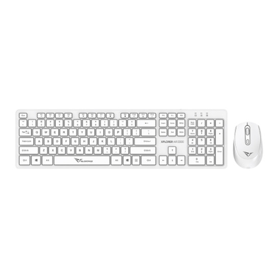 ALCATROZ SILENT WIRELESS 2.4G KEYBOARD & MOUSE 1600DPI WHITE