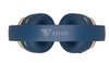 DOQAUS headphones DESIGN 3, ασύρματα & ενσύρματα, Φ40mm, 600mAh, μπλε