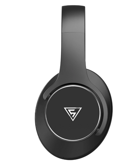 DOQAUS headphones DESIGN 1, ασύρματα & ενσύρματα, Φ40mm, 600mAh, μαύρα