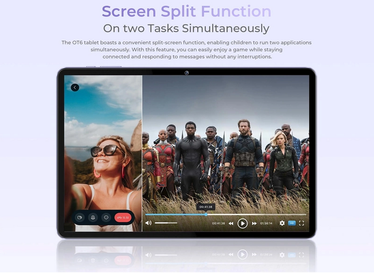 OUKITEL tablet OT6, 10.1" FHD+, 4/64GB, 8000mAh, Android 13, γκρι