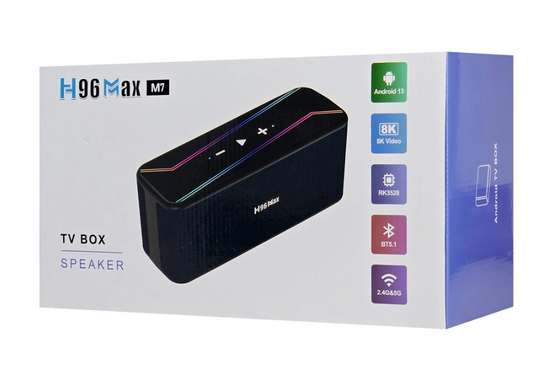 H96 MAX TV Box & ηχείο M7, RK3528, 8K, 4/32GB, WiFi, Bluetooth, Android 13