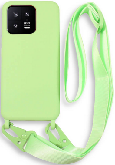 Bodycell Θήκη Σιλικόνης με Λουράκι Λαιμού - Xiaomi 13 Pro - Green