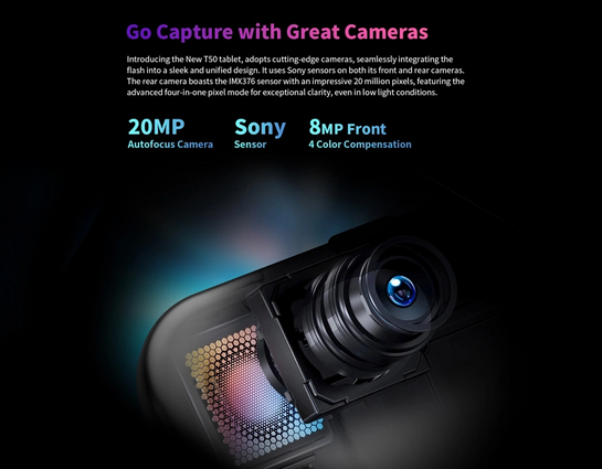 TECLAST tablet T50, 11" HD, 8/256GB, Android 13, 4G, 7500mAh, γκρι