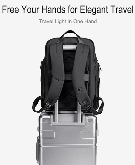 ARCTIC HUNTER τσάντα πλάτης B00558 με θήκη laptop 15.6", 24L, USB, μαύρη