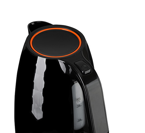 ADLER BLACK PLASTIC KETTLE 1,7L  AD1277B