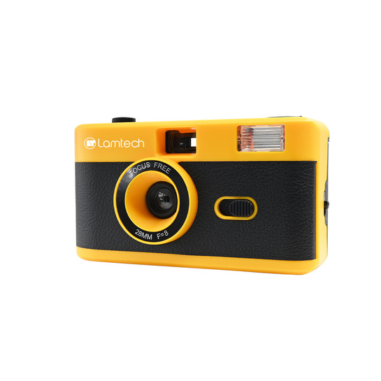 LAMTECH 35mm REUSABLE FILM CAMERA WITH FLASH YELLOW LAM981029