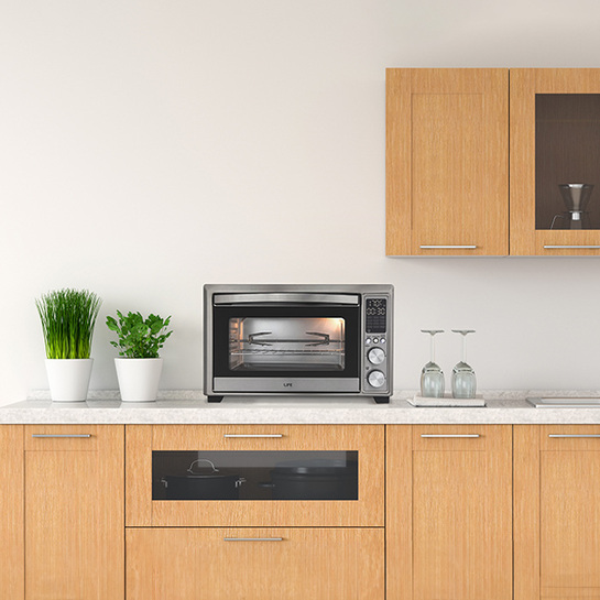 LIFE BIGOVEN AF 2 σε 1 Φριτέζα αέρος & Ηλεκτρικό Φουρνάκι 30L, με ψηφιακή οθόνη, 1800W.