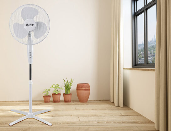 LGP STAND FAN 16' 40CM 45W WHITE LAM111795
