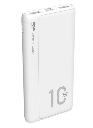 SILICON POWER power bank QP15, 10000mAh, 2x USB & USB Type-C, 3A, white
