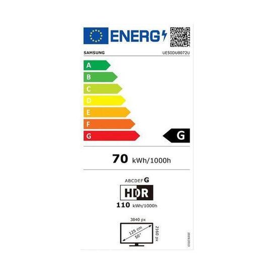 Samsung UE50U8072FUXXH Smart TV 4K UHD LED HDR 2025 50"