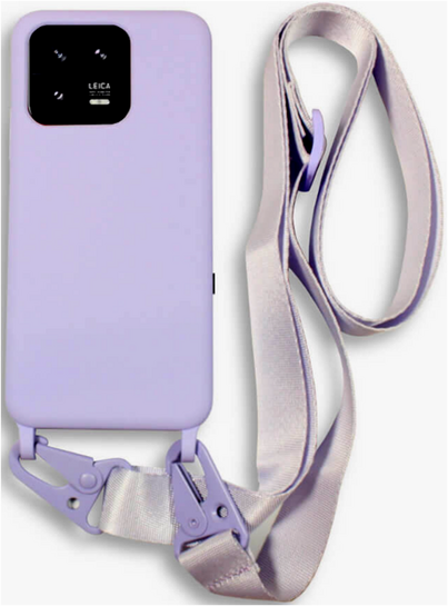 Bodycell Θήκη Σιλικόνης με Λουράκι Λαιμού - Xiaomi 13 Pro - Violet