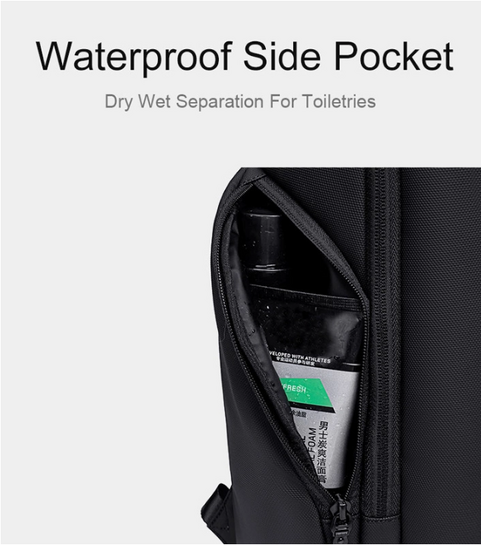 ARCTIC HUNTER τσάντα πλάτης B00554 με θήκη laptop 15.6", 20L, USB, μαύρη