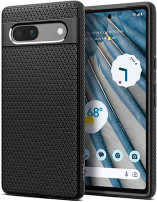 Spigen Θήκη Σιλικόνης Liquid Air - Google Pixel 7a - Matte Black