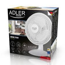 ADLER DESK FAN 15CM 15W~30W WHITE AD7301