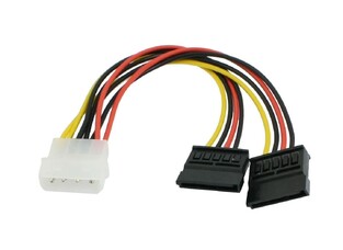 POWERTECH καλώδιο ρεύματος IDE σε 2x SATA CAB-W003, 20cm